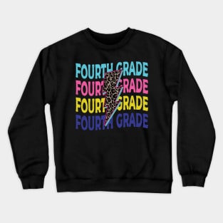 Fourth Grade Lightning bolt Crewneck Sweatshirt